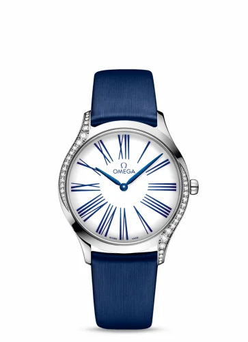 Omega De Ville Trésor 36 Stainless Steel / White Roman / Fabric 428.17.36.60.04.001 (42817366004001)
